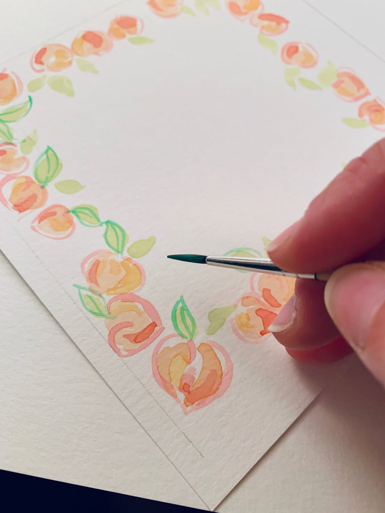 Banniere Collaboration: Georgia Peach Silk Scarf - 100% Silk Twill Scarf