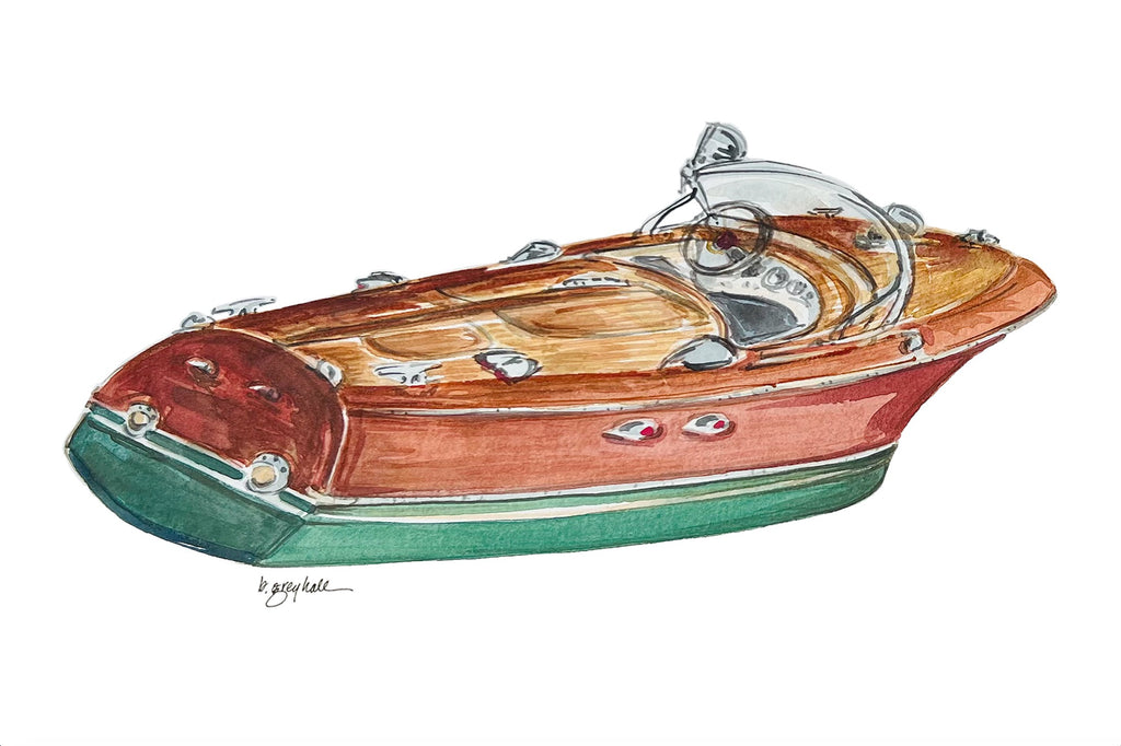 Wooden Boat Notecards