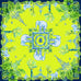 Chartreuse Elephant Silk Twill Scarf