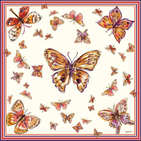 Butterfly Bandana Neckerchief Silk Scarf