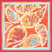 Coral Silk Twill Scarf