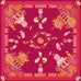 Raspberry Pagoda Silk Twill Scarf