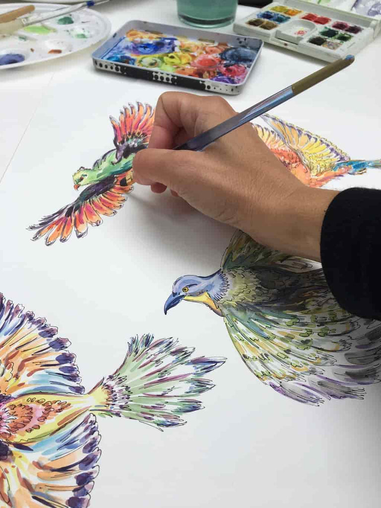 Safari Sunset Silk Twill Scarf