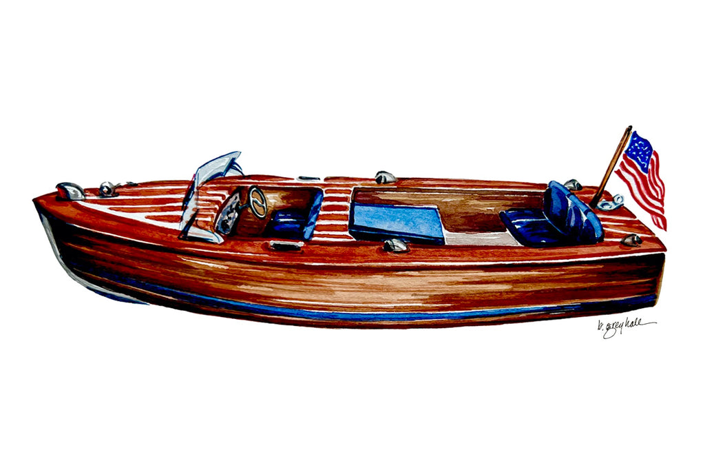 Wooden Boat Notecards