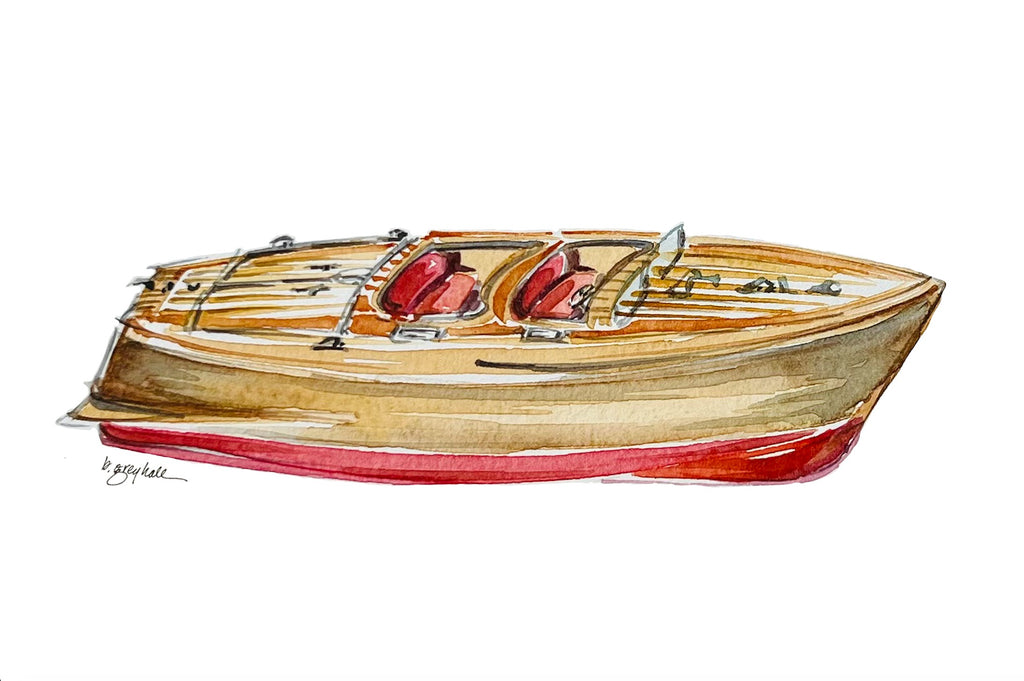 Wooden Boat Notecards