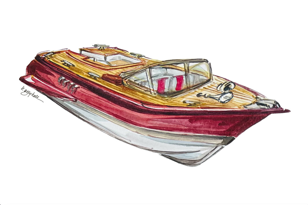 Wooden Boat Notecards