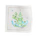 Blue & Green Pagoda Cocktail Napkins - 100% Cotton