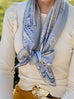 Paris - Pewter - 100% Silk Twill Scarf