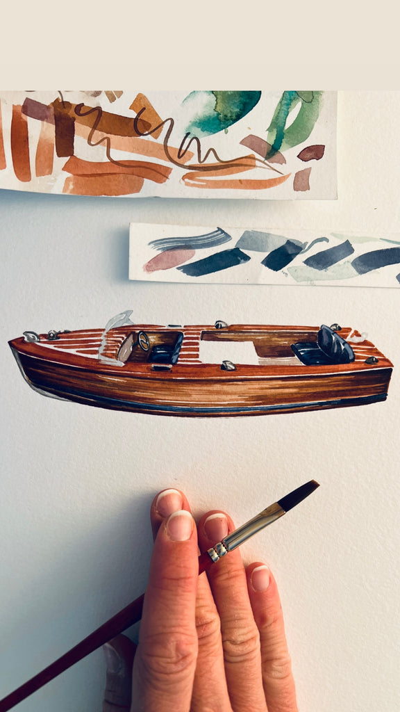 Custom Wedding Artwork & Scarf Suite