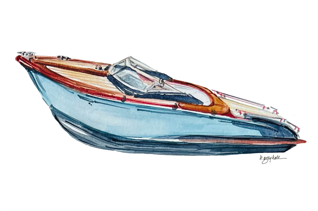 Wooden Boat Notecards