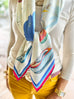 Wooden Boats - 100% Silk Twill Scarf