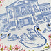 Batik Belle Swan - 100% Silk Twill Scarf