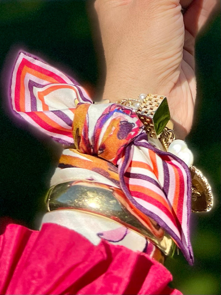 Butterfly Bliss - 100% Silk Twill Bandana Scarf