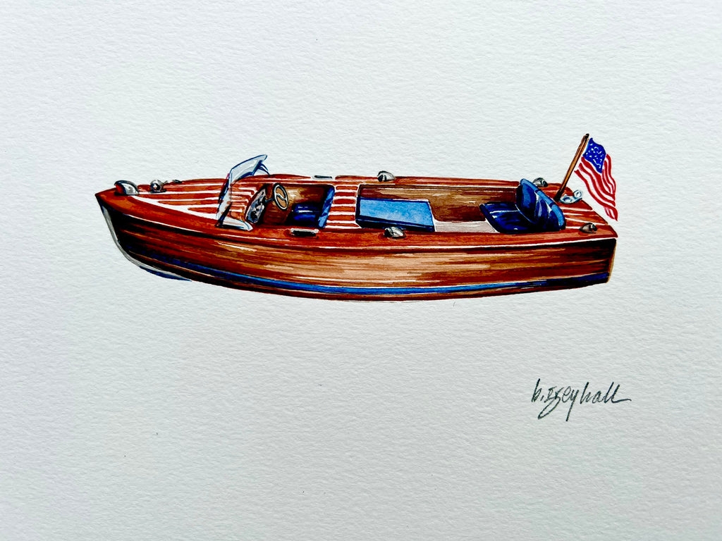 Wooden Boats - 100% Silk Twill Scarf