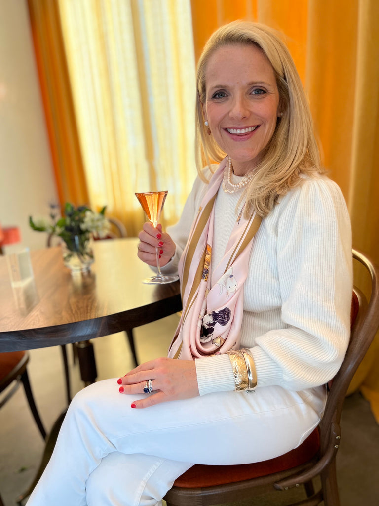 Pups on Petal Pink - 100% Silk Twill Dog Scarf