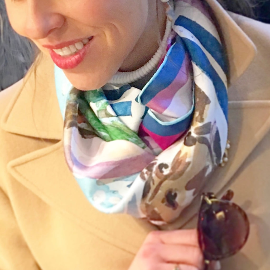 Wildlife Chic - 100% Silk Twill Scarf