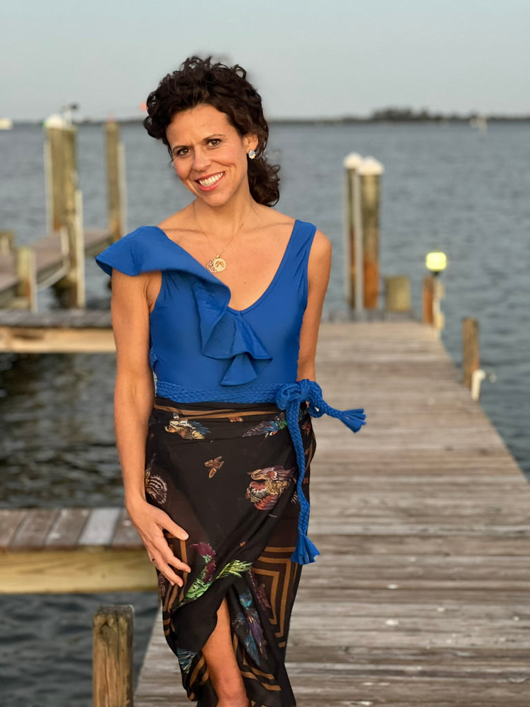 Pareo ~ African Birds - Midnight Black