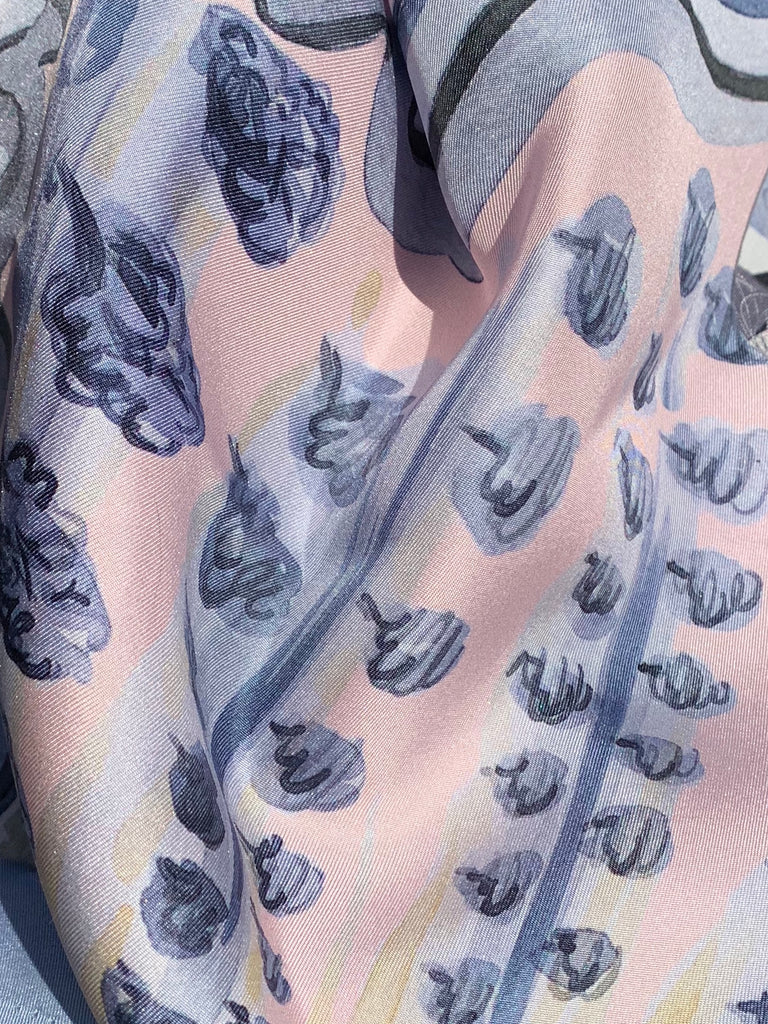 Paris - Ice Pink - 100% Silk Twill Scarf
