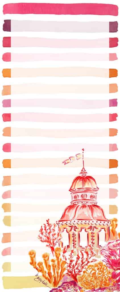 Chinoiserie Watercolor Notepad