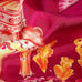 Raspberry Pagoda Silk Twill Scarf