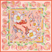 Banniere Collaboration: Georgia Peach Silk Scarf - 100% Silk Twill Scarf