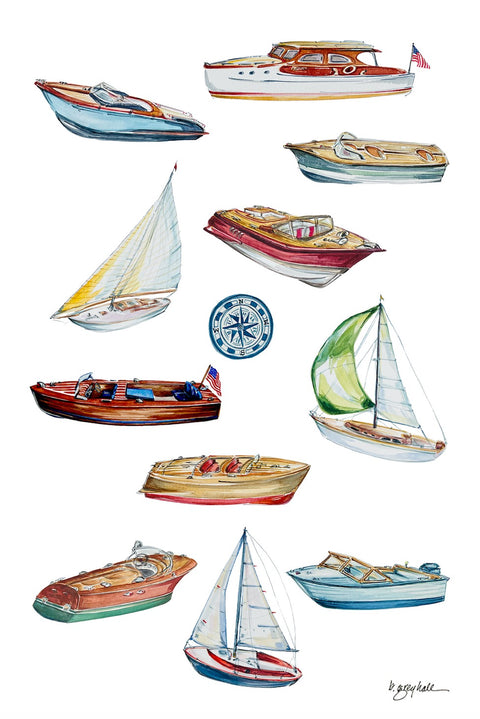 Wooden Boat Notecards