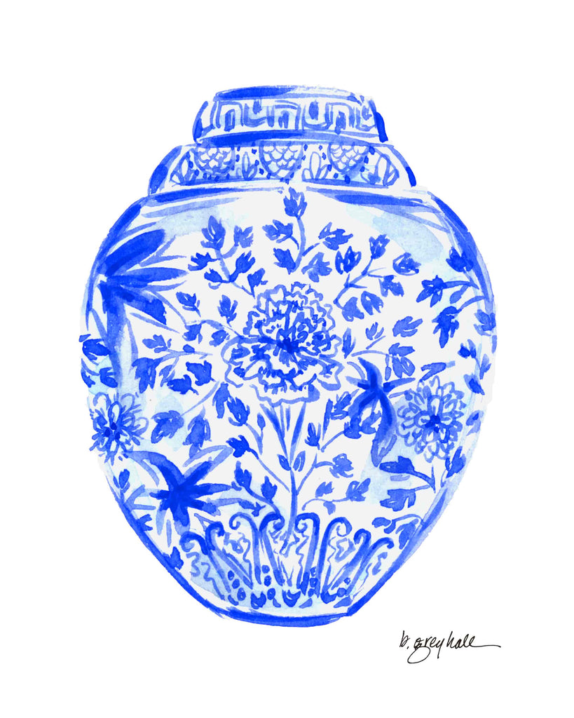 Garden Jar – Watercolor Art Print
