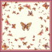 Pearls & Butterfly Bliss - 100% Silk Twill Scarf